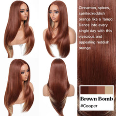 BrownBomb synthetic hair fiber offers soft texture and minimal knotting.