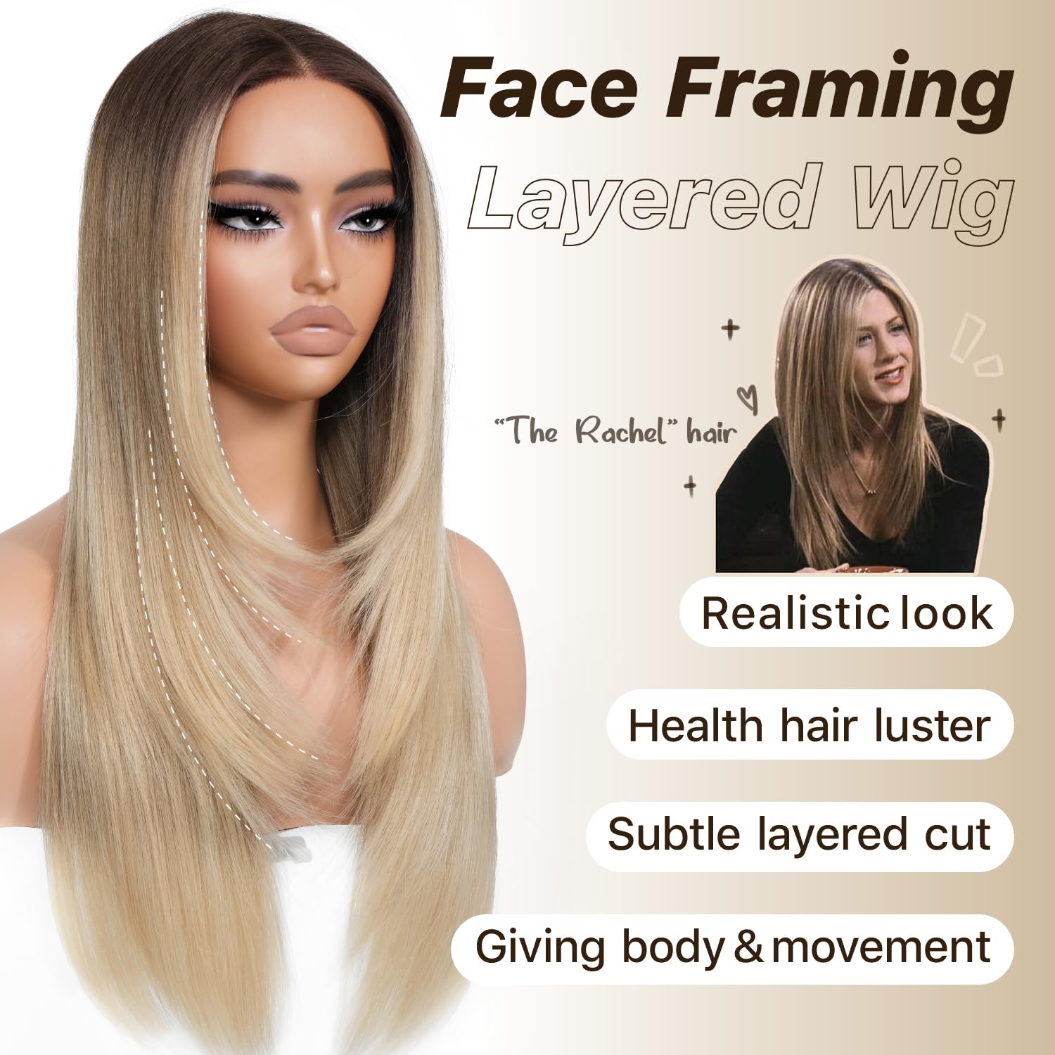 BrownBomb wear-and-go glueless wig demonstrates quick 3-second wear in real life