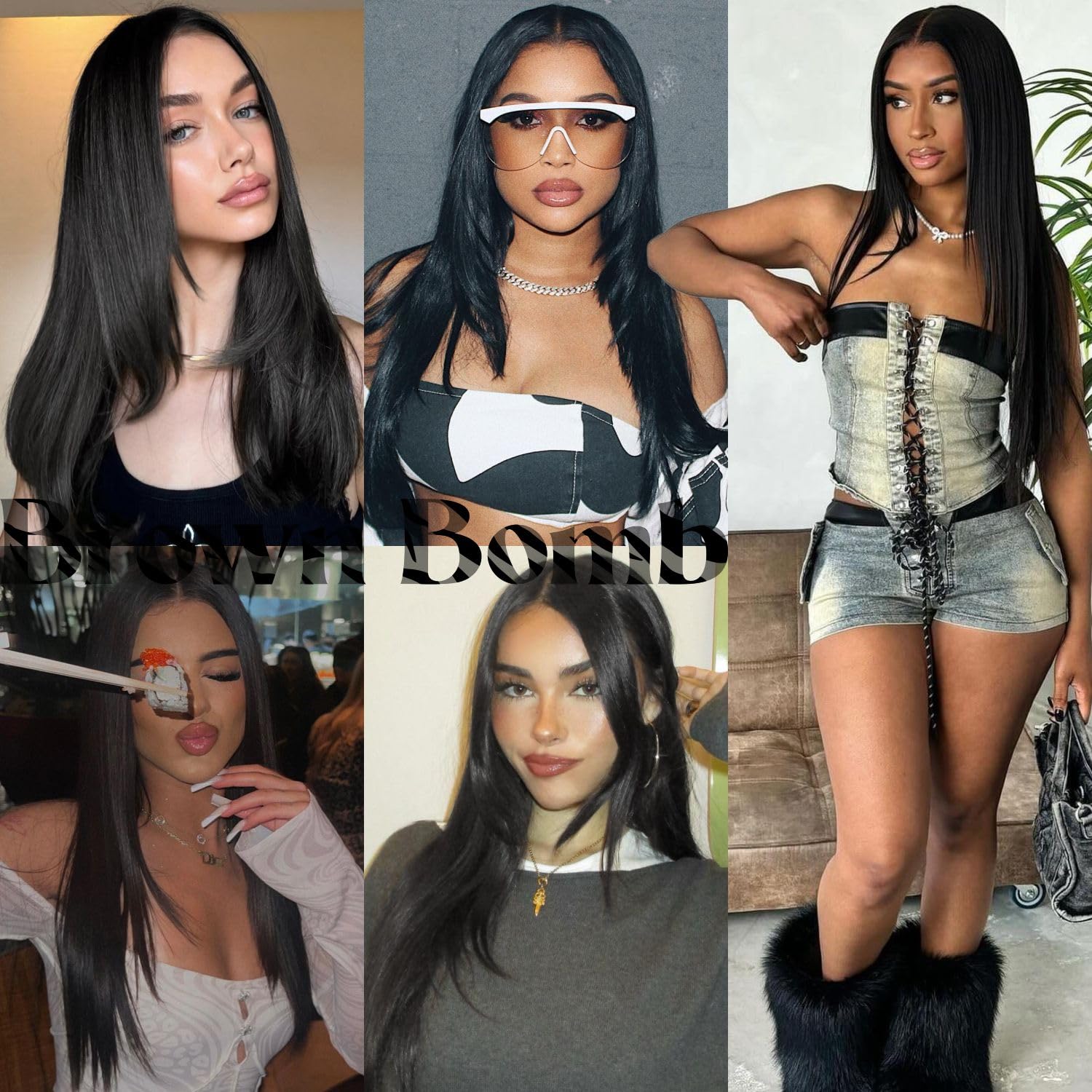 BrownBomb wear-and-go glueless wig demonstrates quick on/off routine for busy mornings