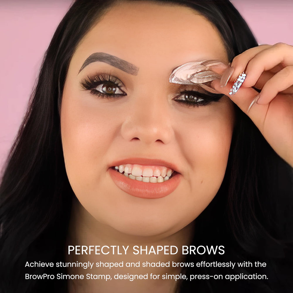 BrowPro Simone Stamp in light brown shade for natural looks.