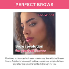 BrowPro Simone Stamp offers three shapes: straight, arched, rounded.