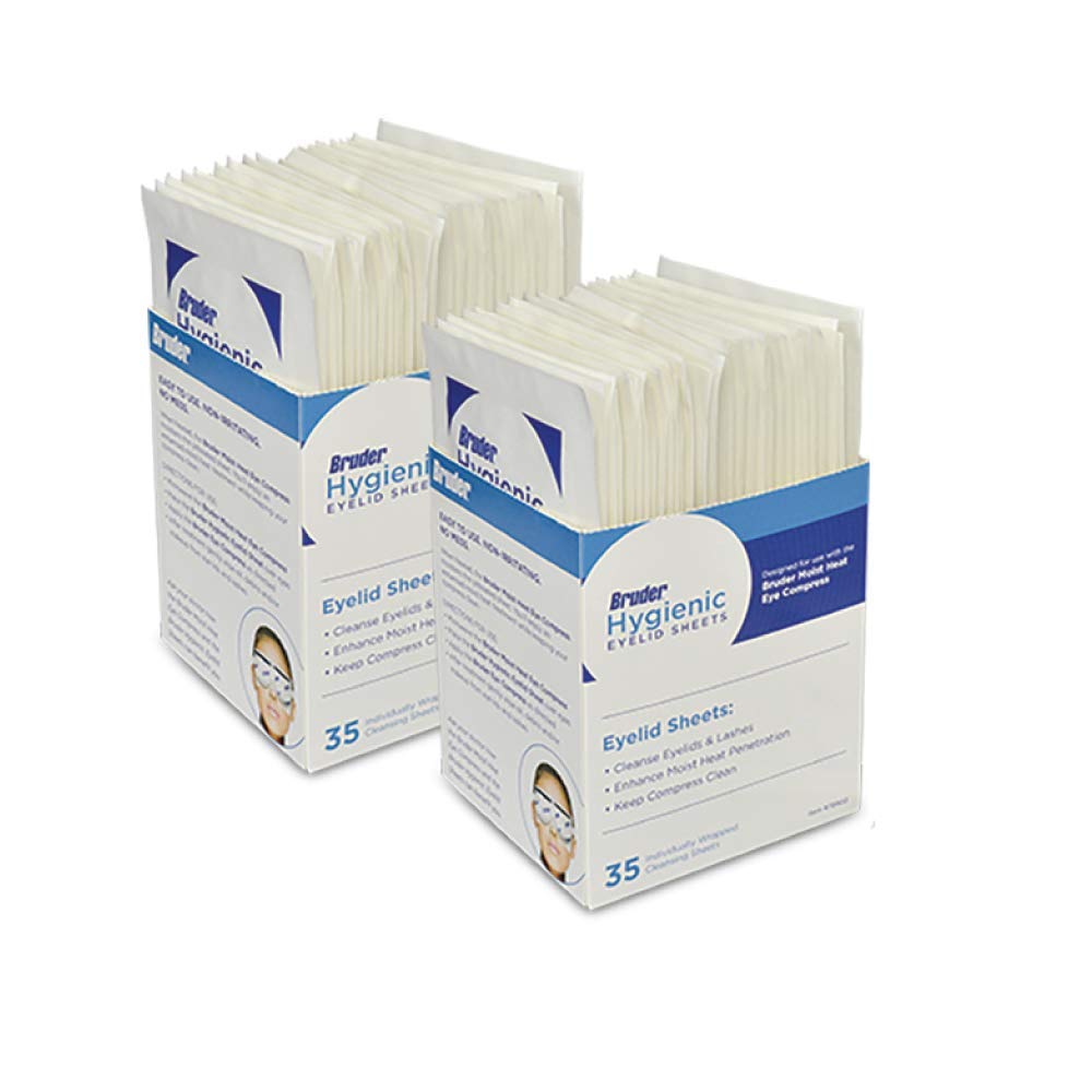 Bruder Hygienic Eyelid Sheets box of two for simple daily eyelid care