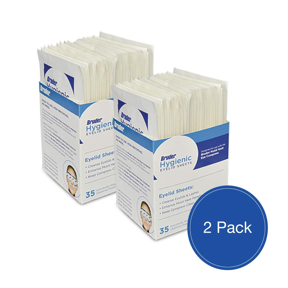 Bruder Hygienic Eyelid Sheets micro-fine texture for gentle cleansing
