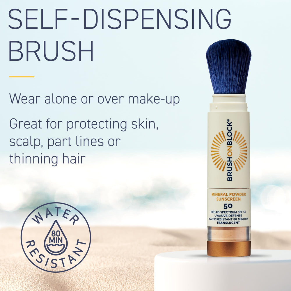 Brush On Block sheer light coverage for daily sunscreen