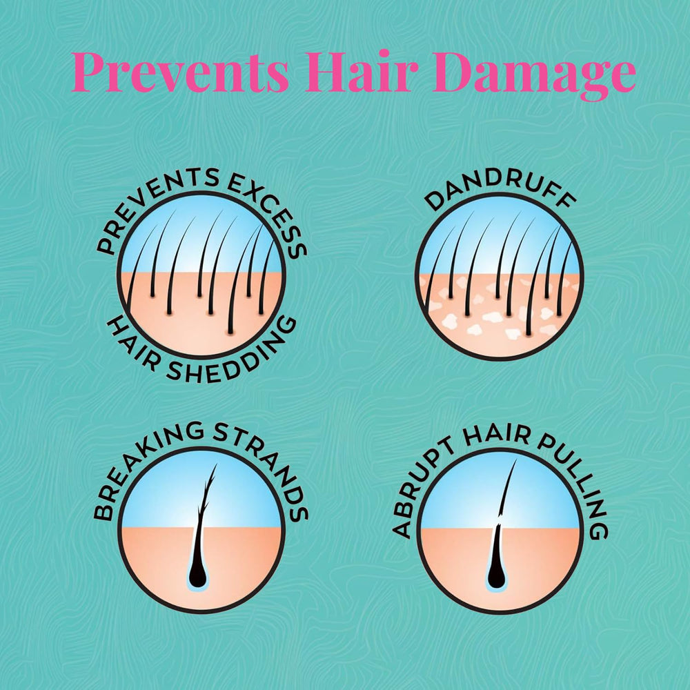 Brush With The Best detangler brush glides through knots with minimal breakage on thick hair.