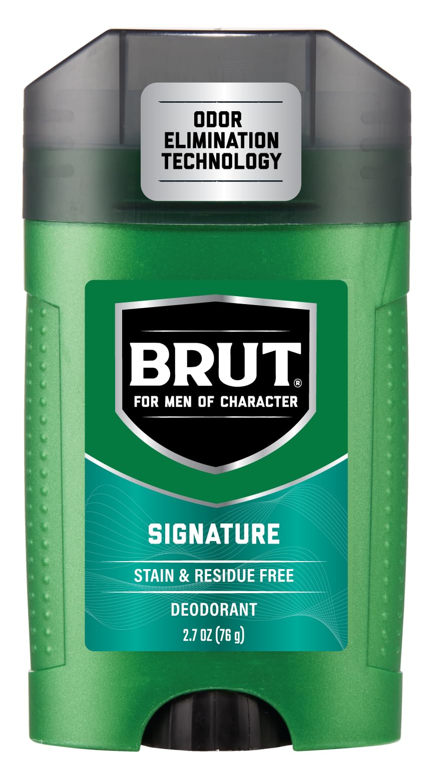 Brut Signature cap shown sealed to preserve product freshness