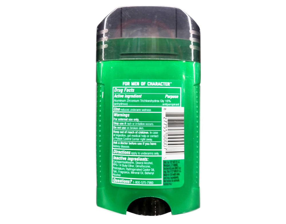 Brut Signature Antiperspirant close-up shows odor-elimination technology