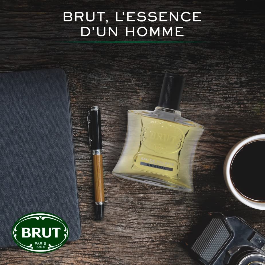 Brut Original EDT spray cap highlights durable design for on-the-go scent refresh