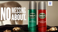 Brut Original EDT packaging conveys iconic brand heritage and gift-ready presentation