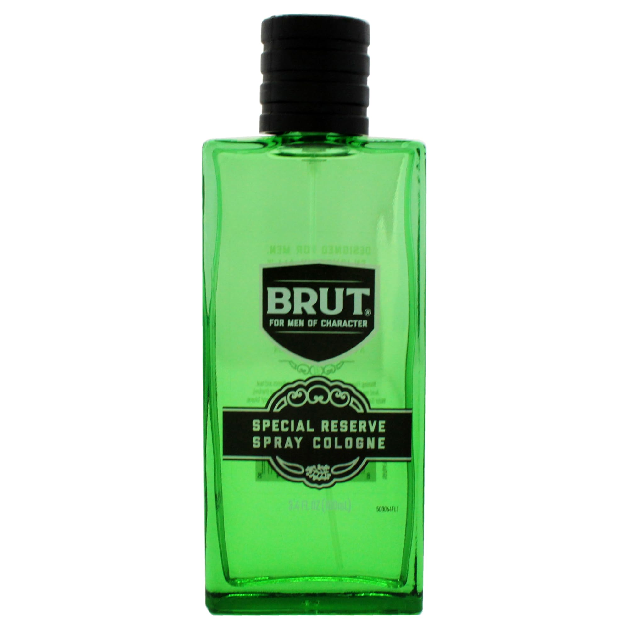 Brut Special Reserve bottle side view highlighting woody-spice character for evenings.