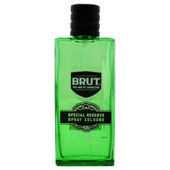 Brut Special Reserve bottle side view highlighting woody-spice character for evenings.