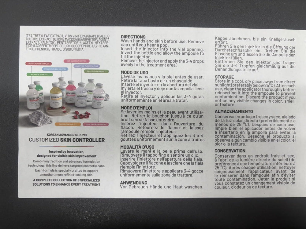 BRÜUN HS packaging display showing authentic Korean serum booster