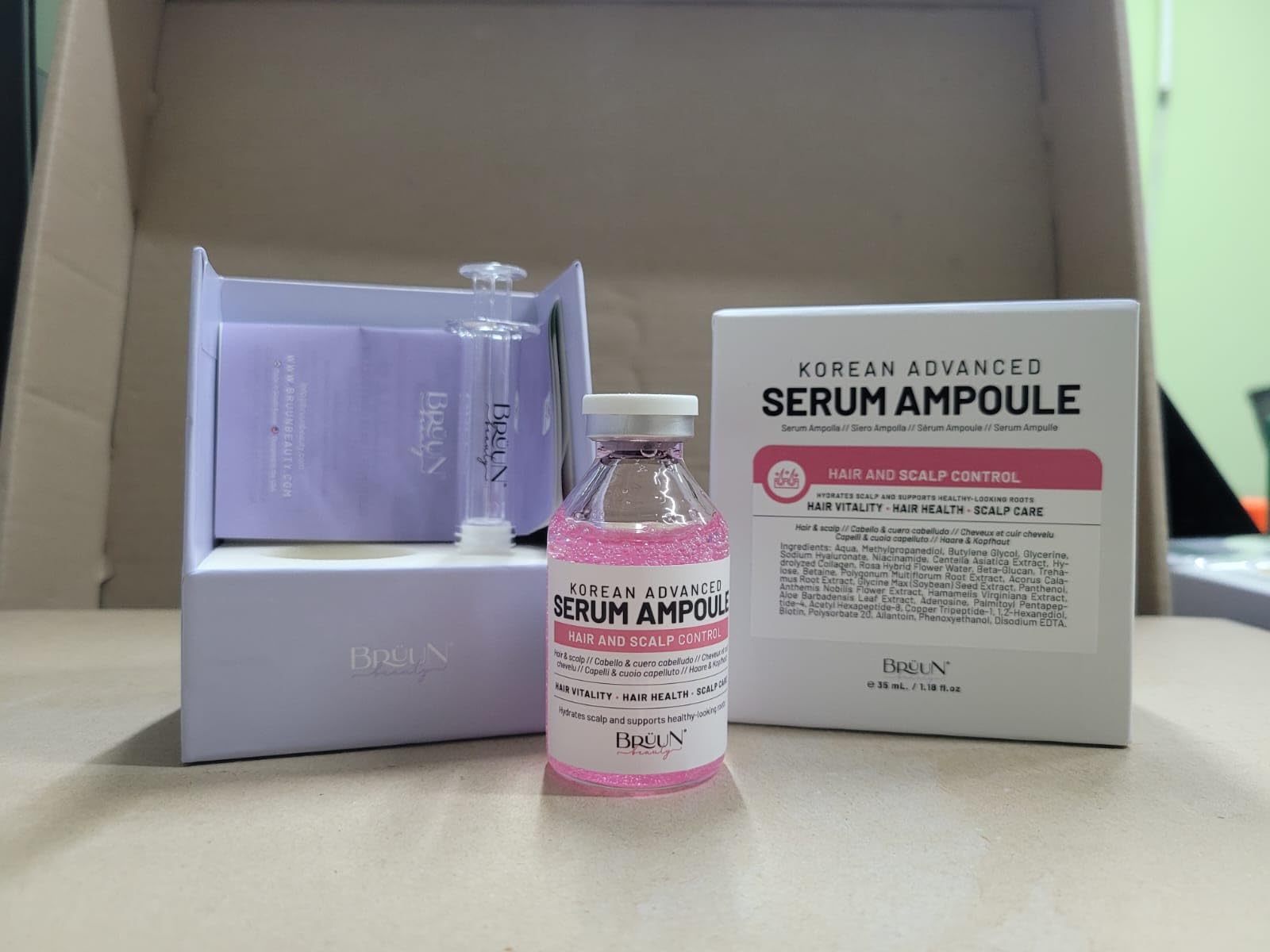BRÜUN HS scalp massage during routine for better absorption