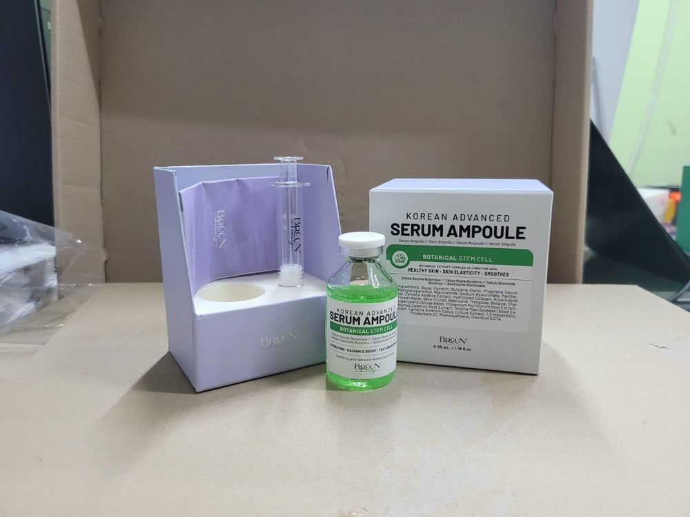 BRÜUN SC serum dropper ready for precise, controlled application.
