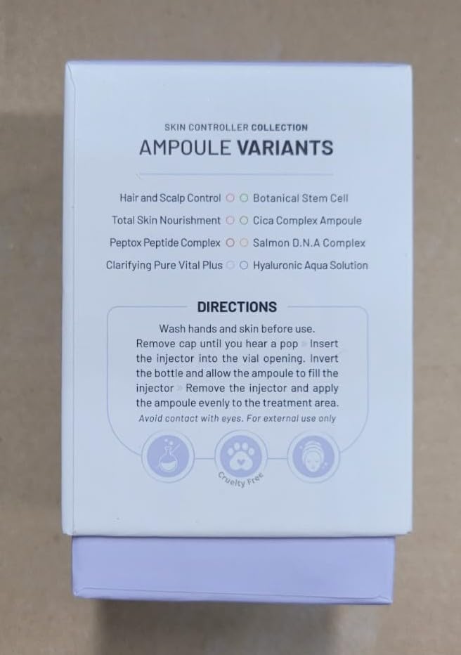 BRÜUN SD Salmon DNA Ampoule droplets on skin illustrating fast absorption
