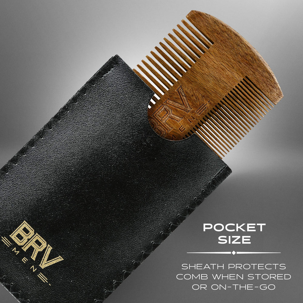 BRV MEN daily-use-beard-care demonstration highlights smooth glide and healthy shine.