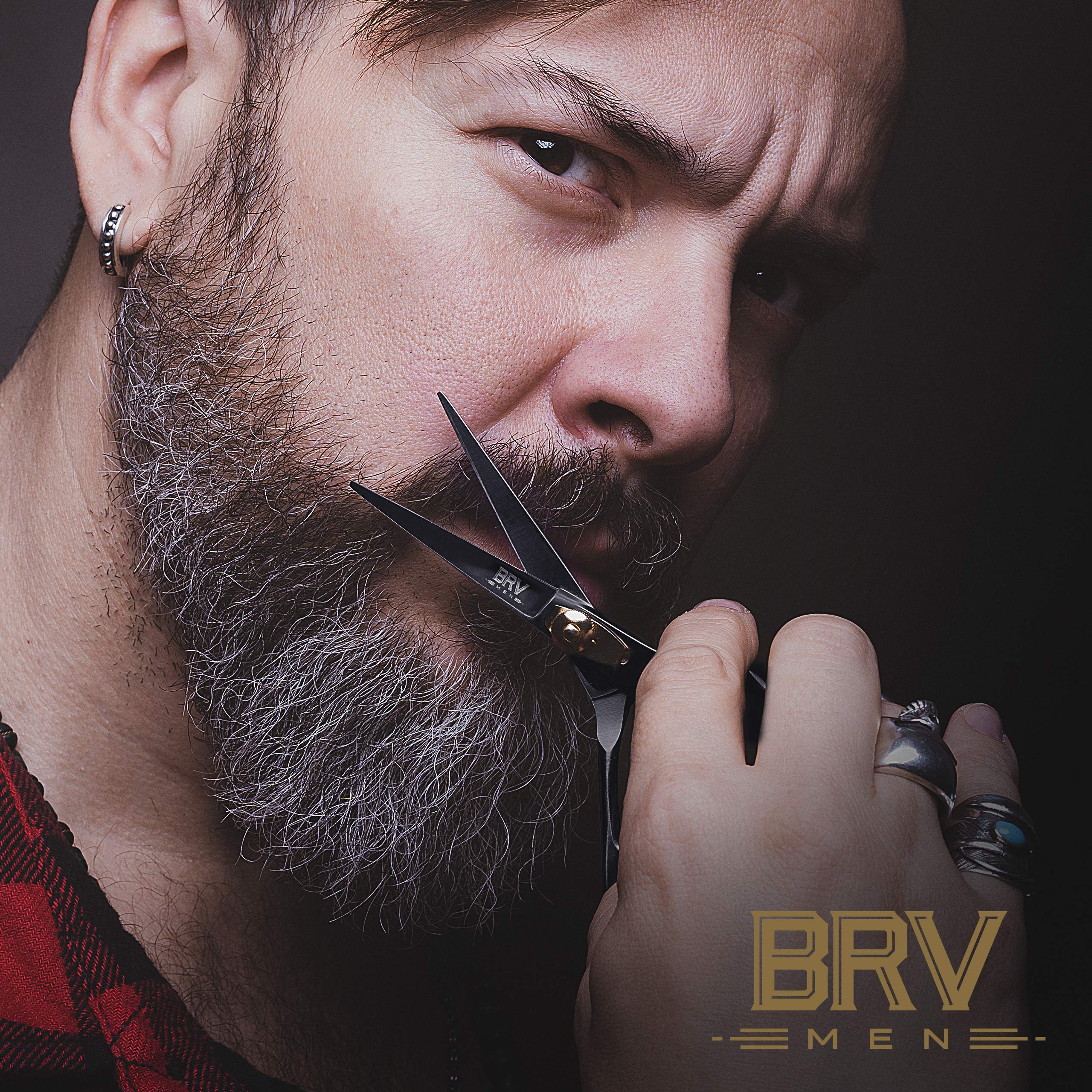 BRV MEN tension-adjustment and removable finger rings for customized trimming control.