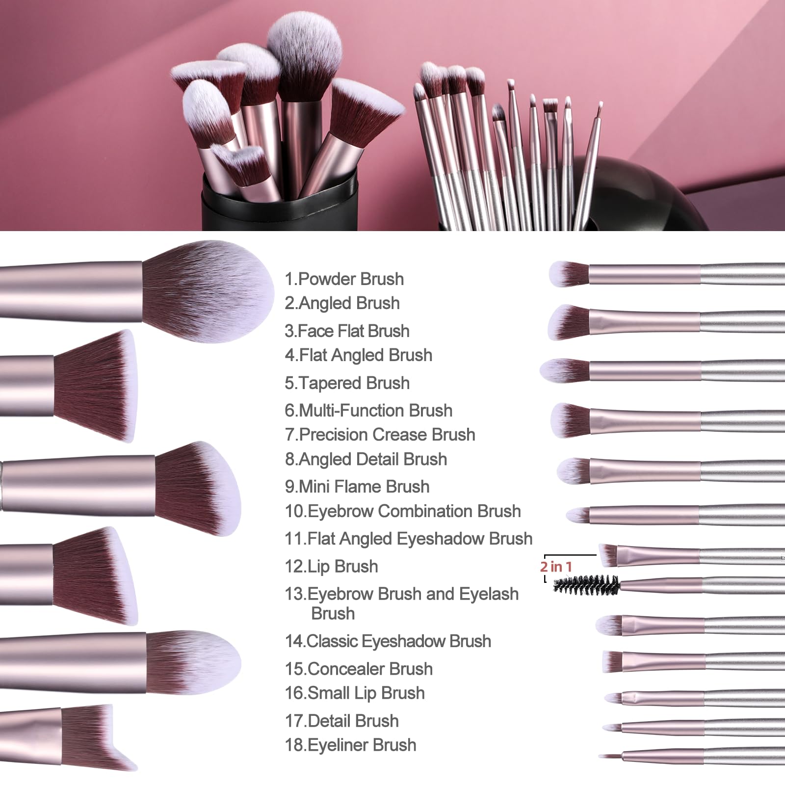 BS-MALL foundation brush delivers even coverage for a flawless complexion