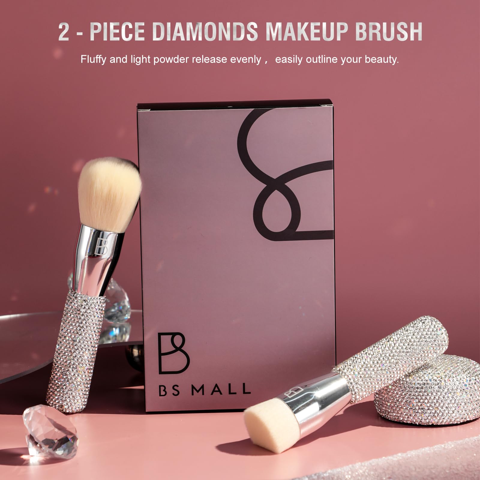 BS-MALL brochas con diamantes hechos a mano para lujo