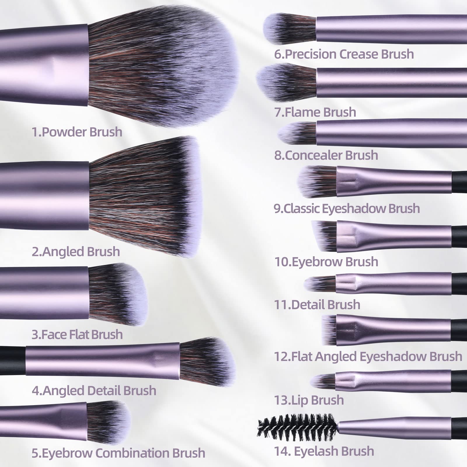 BS-MALL eye shadow brush set for clean, defined lids.