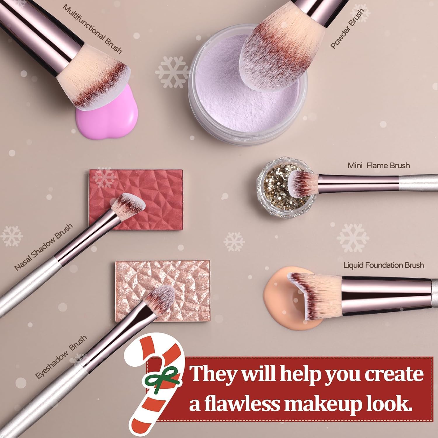 BS-MALL eyeshadow brush set enables versatile eye looks with smooth blending.