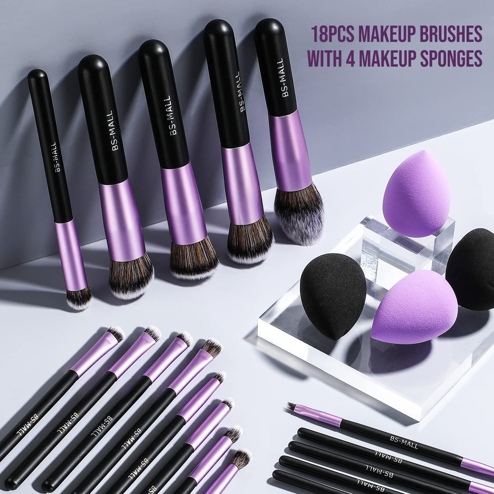 BS-MALL foundation brush closeup shows dense bristles for smooth, even coverage.
