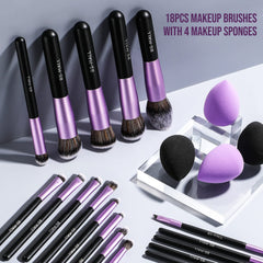 BS-MALL foundation brush closeup shows dense bristles for smooth, even coverage.