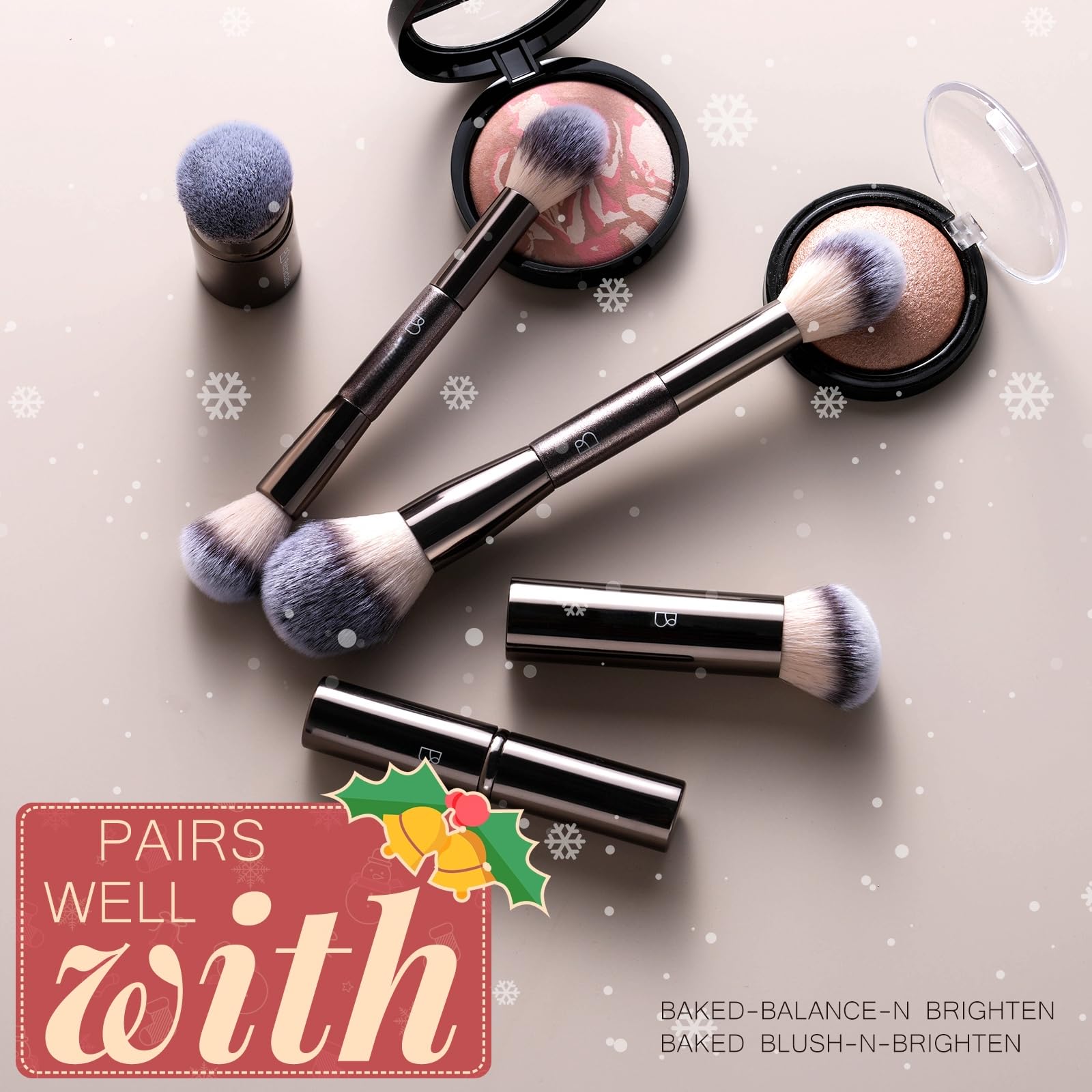 BS-MALL foundation brush blends liquids for a smooth finish