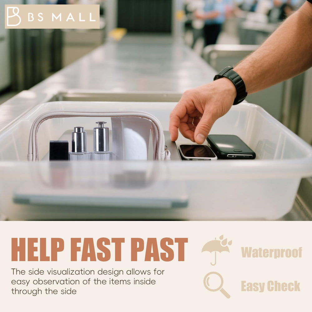 BS-MALL travel-size bag fits cosmetics in compact spaces for daily carry.