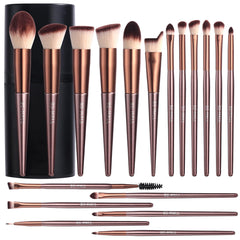BS-MALL makeup brush set with black case, ideal for on-the-go flawless application.