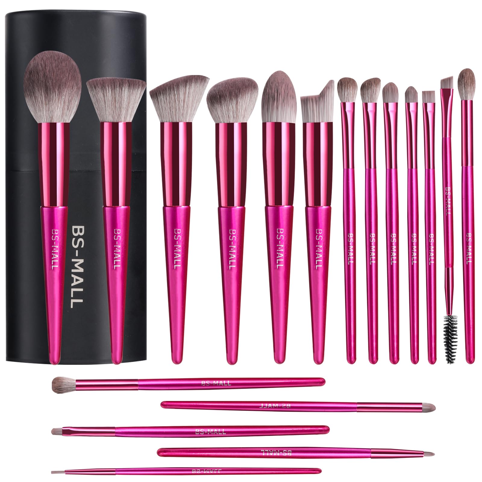 BS-MALL makeup brush set case organized for on-the-go touch-ups