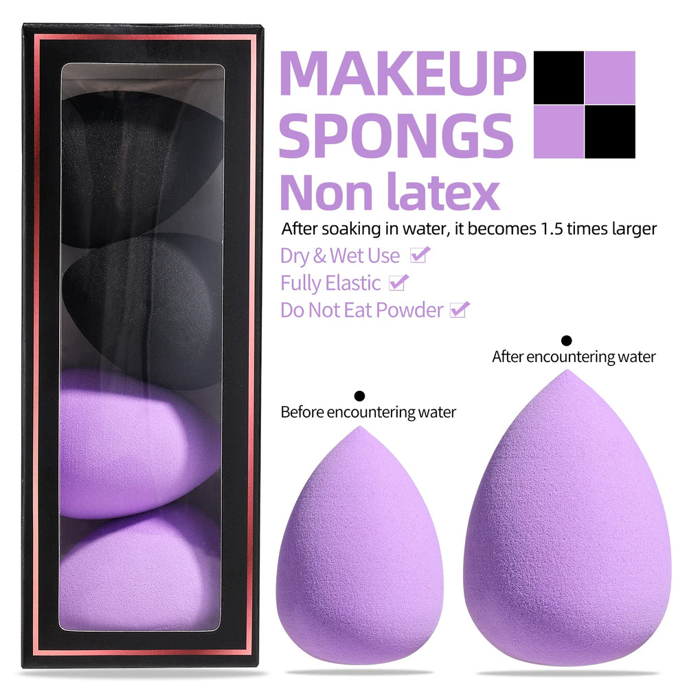 BS-MALL makeup sponge set enhances blending for liquid, cream, and powder formulas.