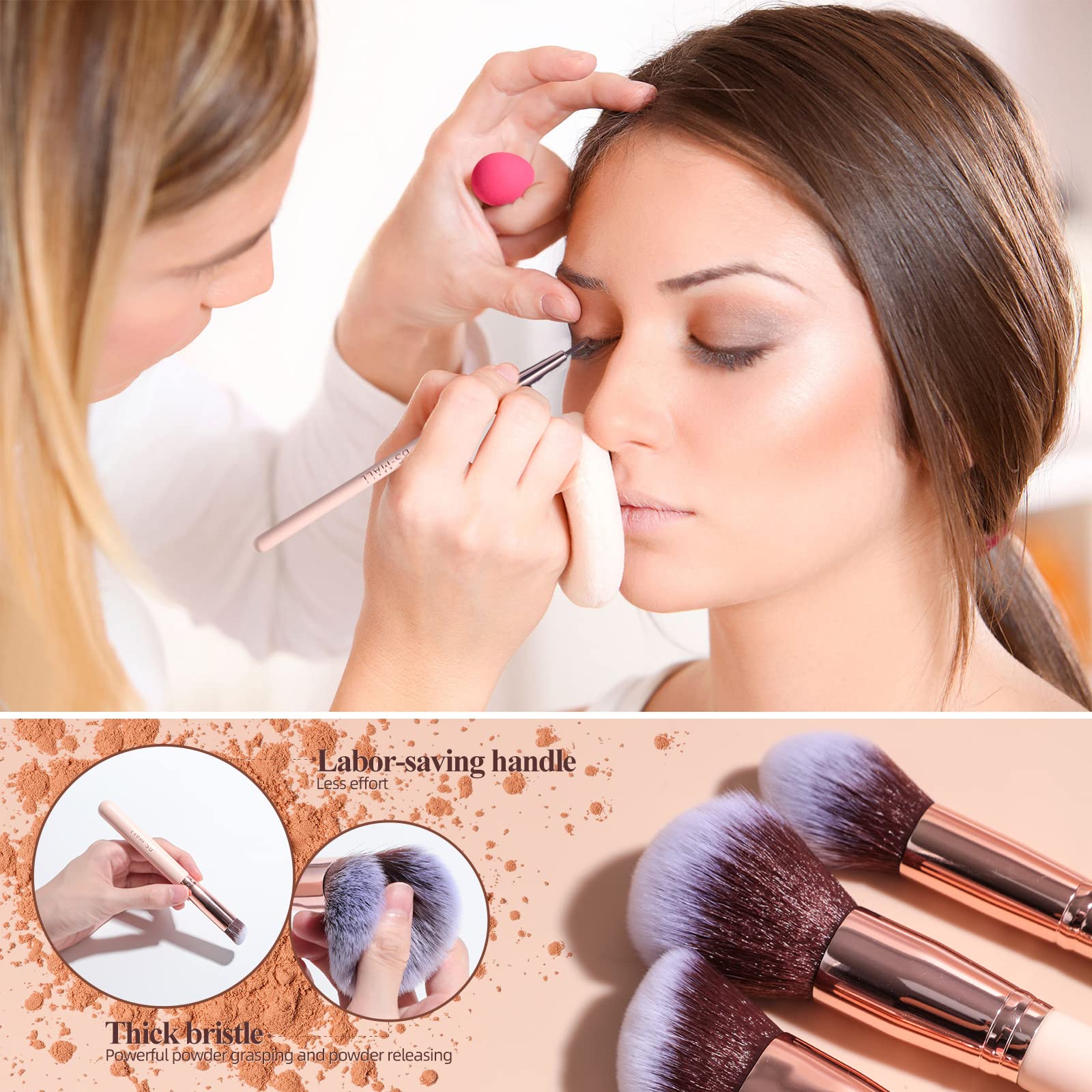 BS-MALL includes popular brush shapes for complete makeup routines