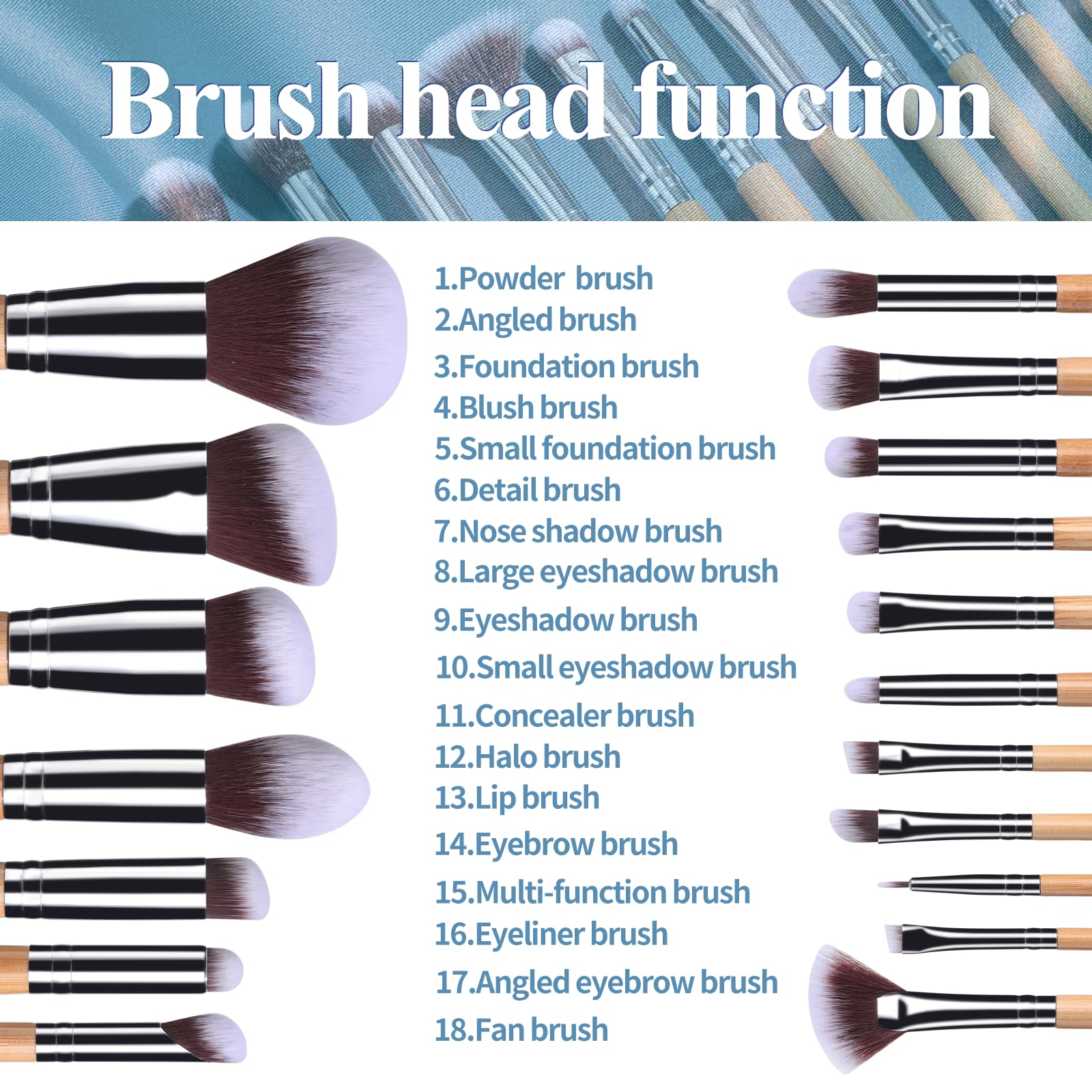 BS-MALL rotating brush holder keeps brushes accessible on your dressing table.