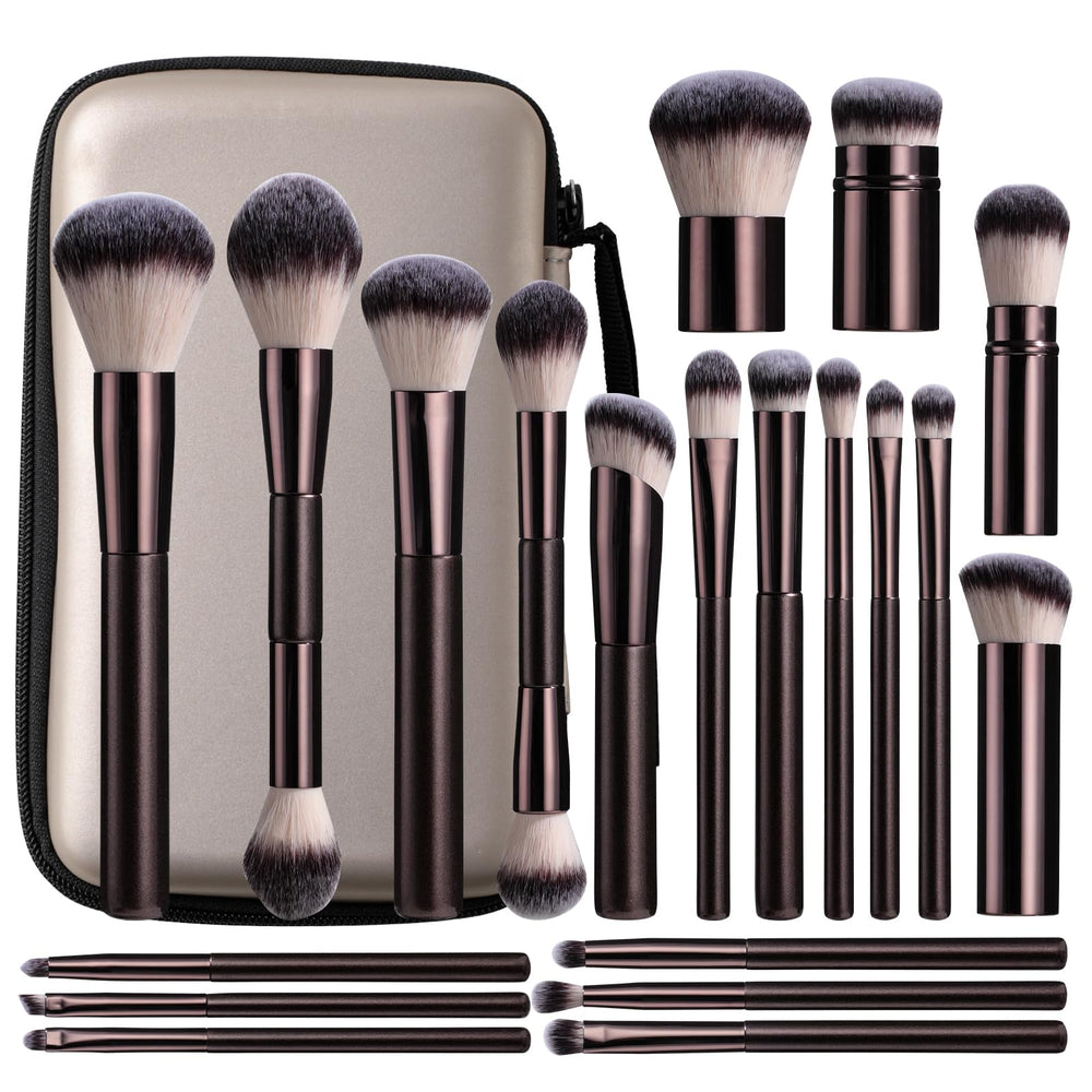 BS-MALL travel case makeup brushes for on-the-go touch-ups
