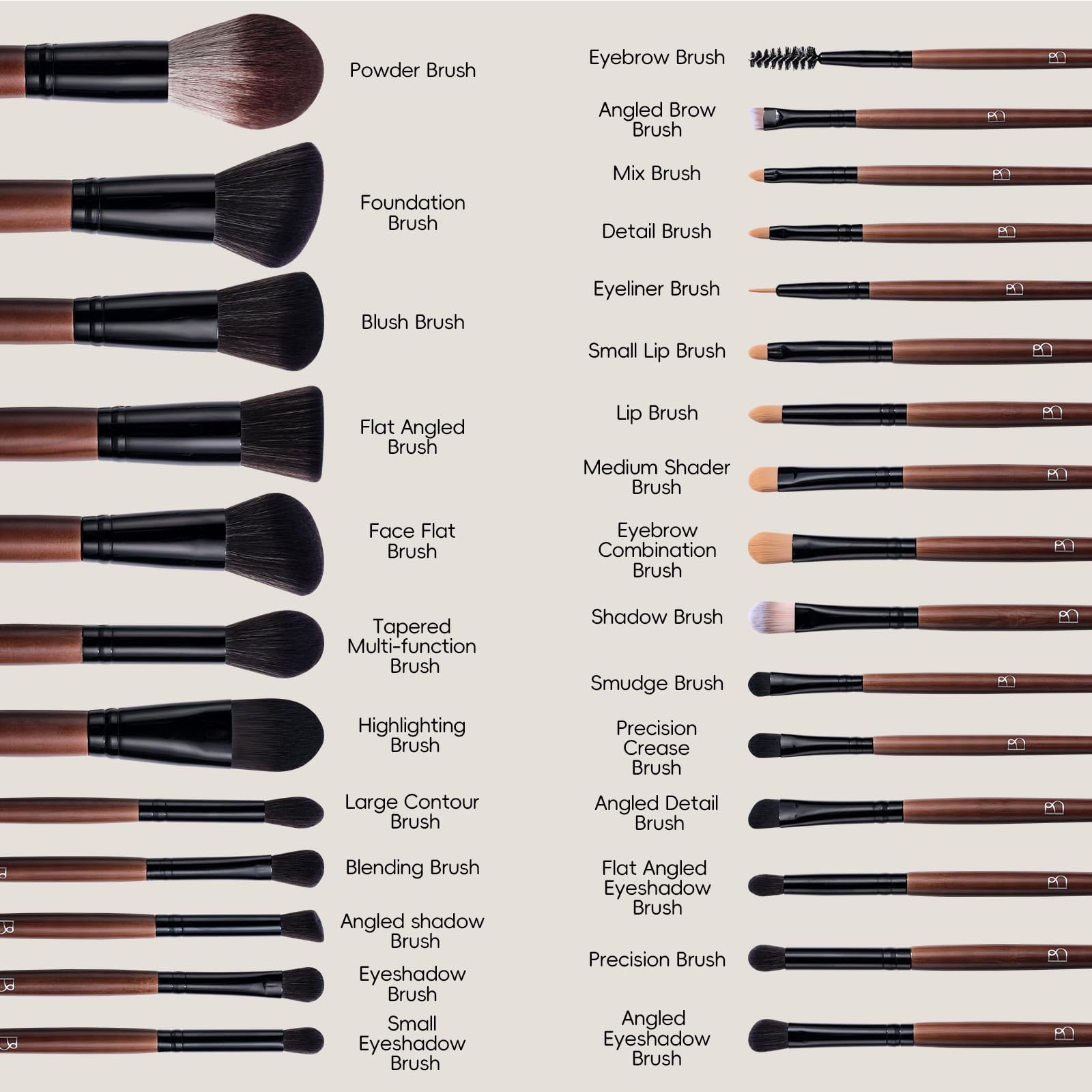 BS-MALL triangular foundation brush and sponge deliver precise, seamless base application.