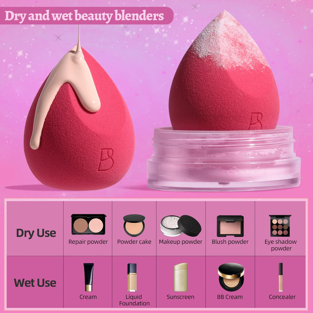 BS-MALL waterproof travel case keeps sponges clean and portable for touch-ups.