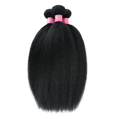 BSBU kinky straight bundles 20inch length offer dramatic length with lustrous shine and easy styling.