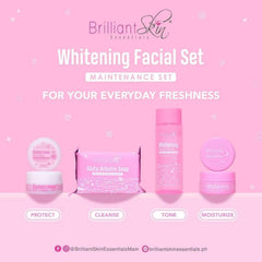 BSE Whitening Facial Cream applied upward on face and neck for hydration.