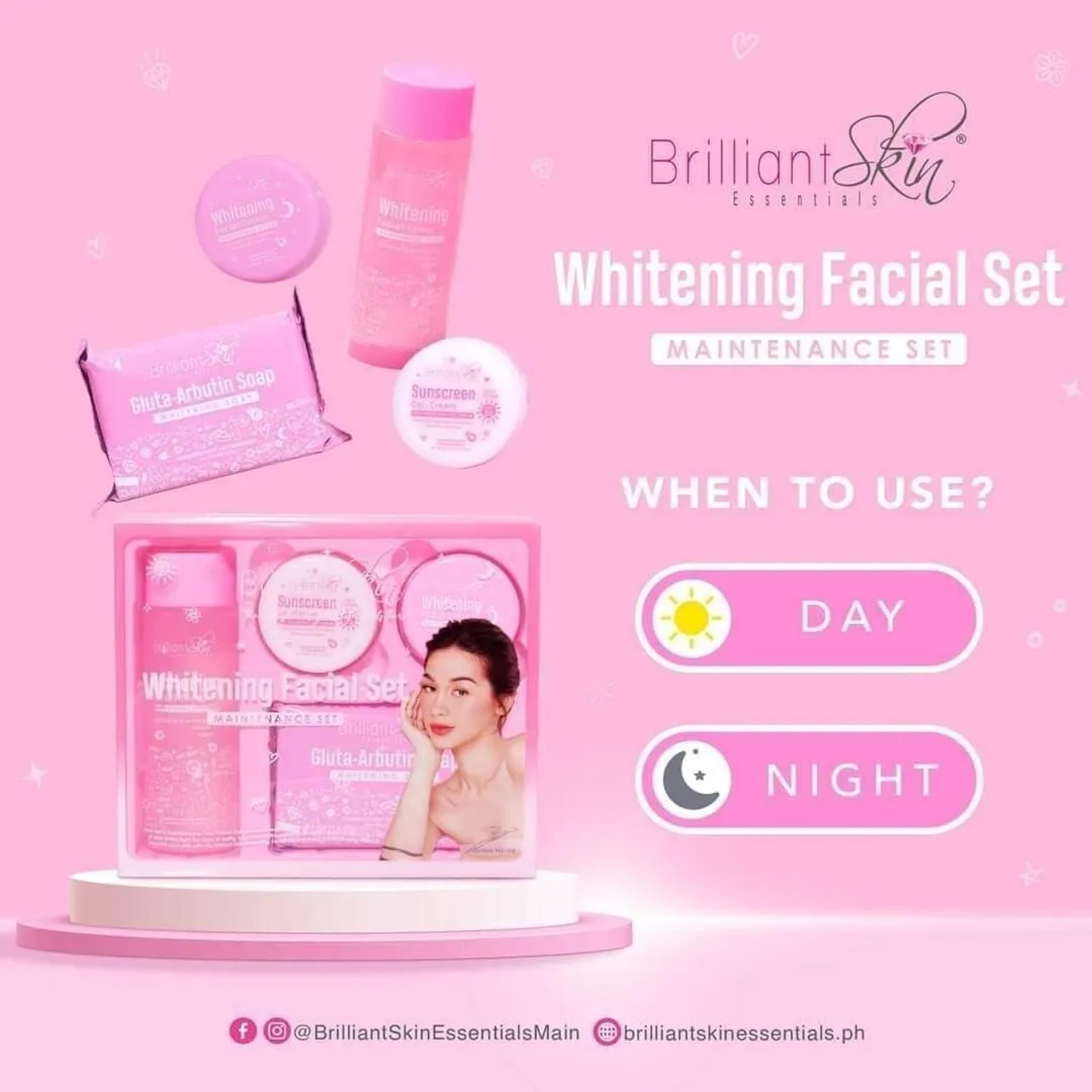 BSE Whitening Facial Toner on cotton pad for even-toned skin prep.