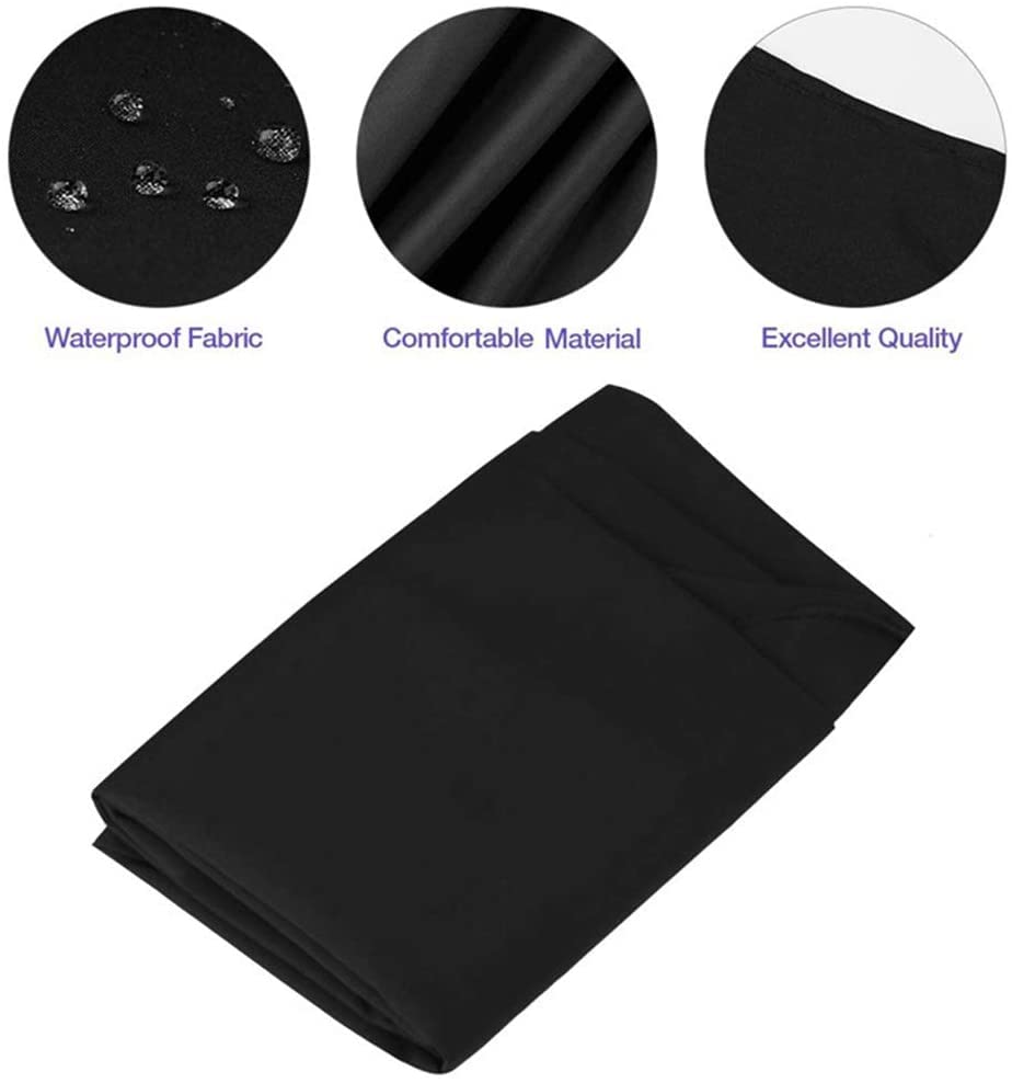 BSFHH Black Waterproof Cape closure closeup with metal snap for quick neck fit