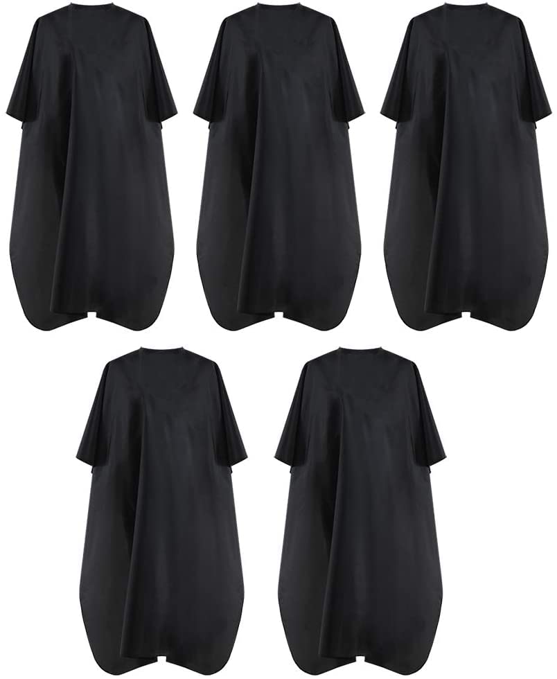 BSFHH Black Waterproof Cape front view showing full coverage during cuts