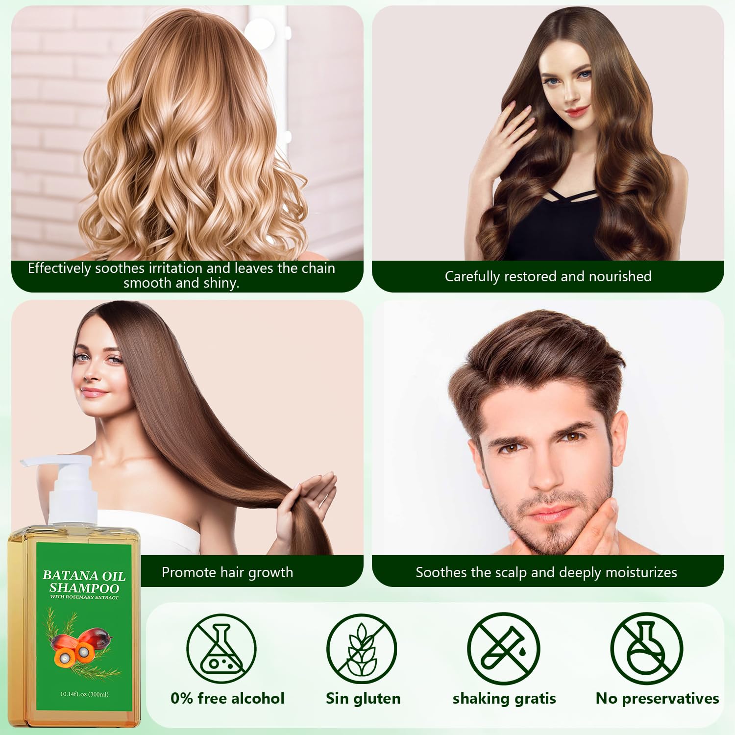 BSMAX Batana Oil Rosemary Shampoo foamy lather for rich cleansing