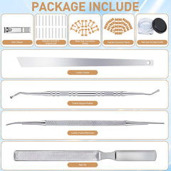 BSolus Professional Ingrown Toenail Set nail files close-up for smoothing edges.