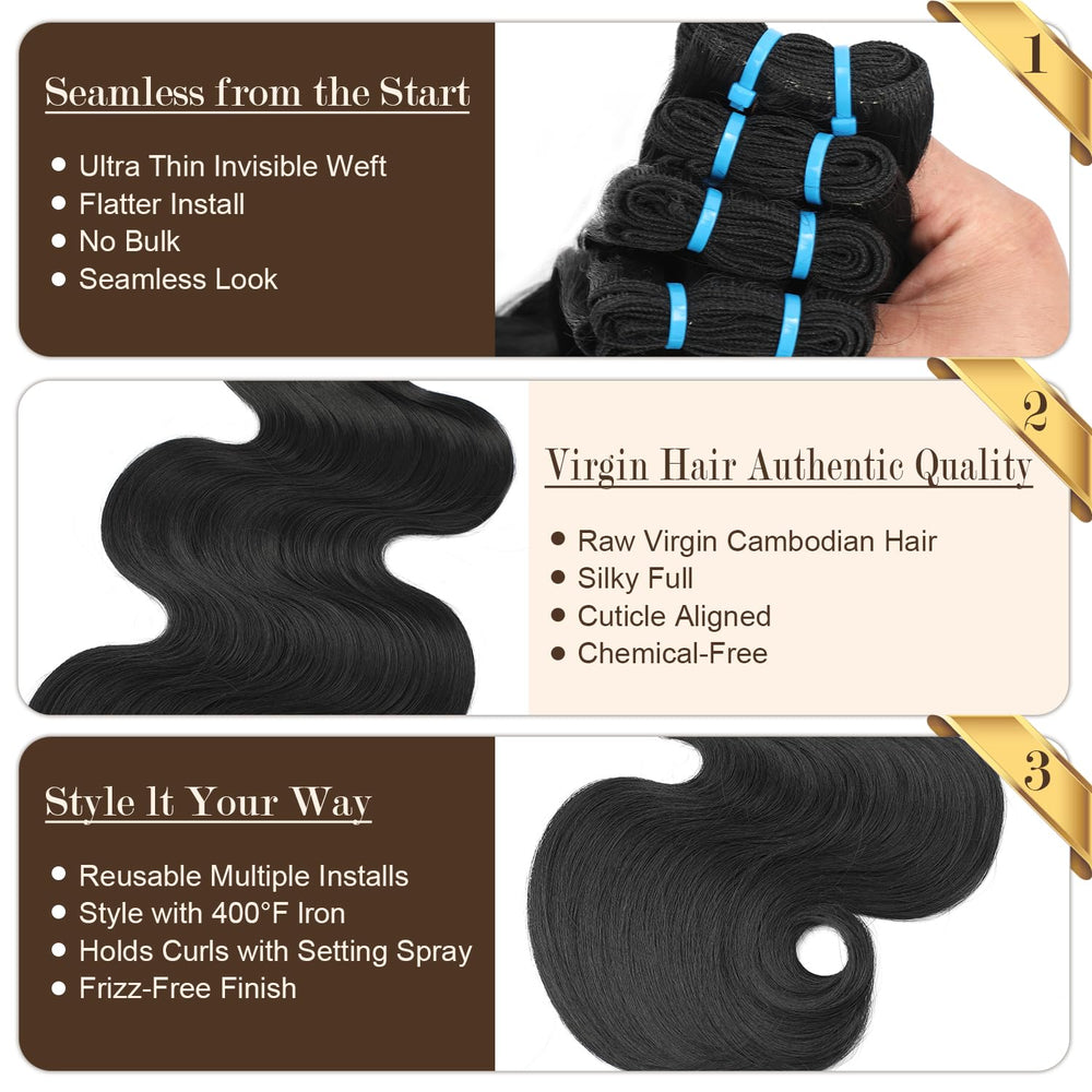 BSQQ 16A body wave bundles care-ready processing with sulfate-free maintenance