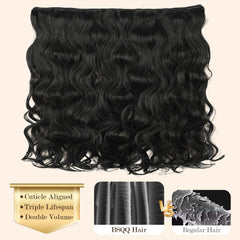 BSQQ 16A body wave bundles double weft for longevity and reduced shedding