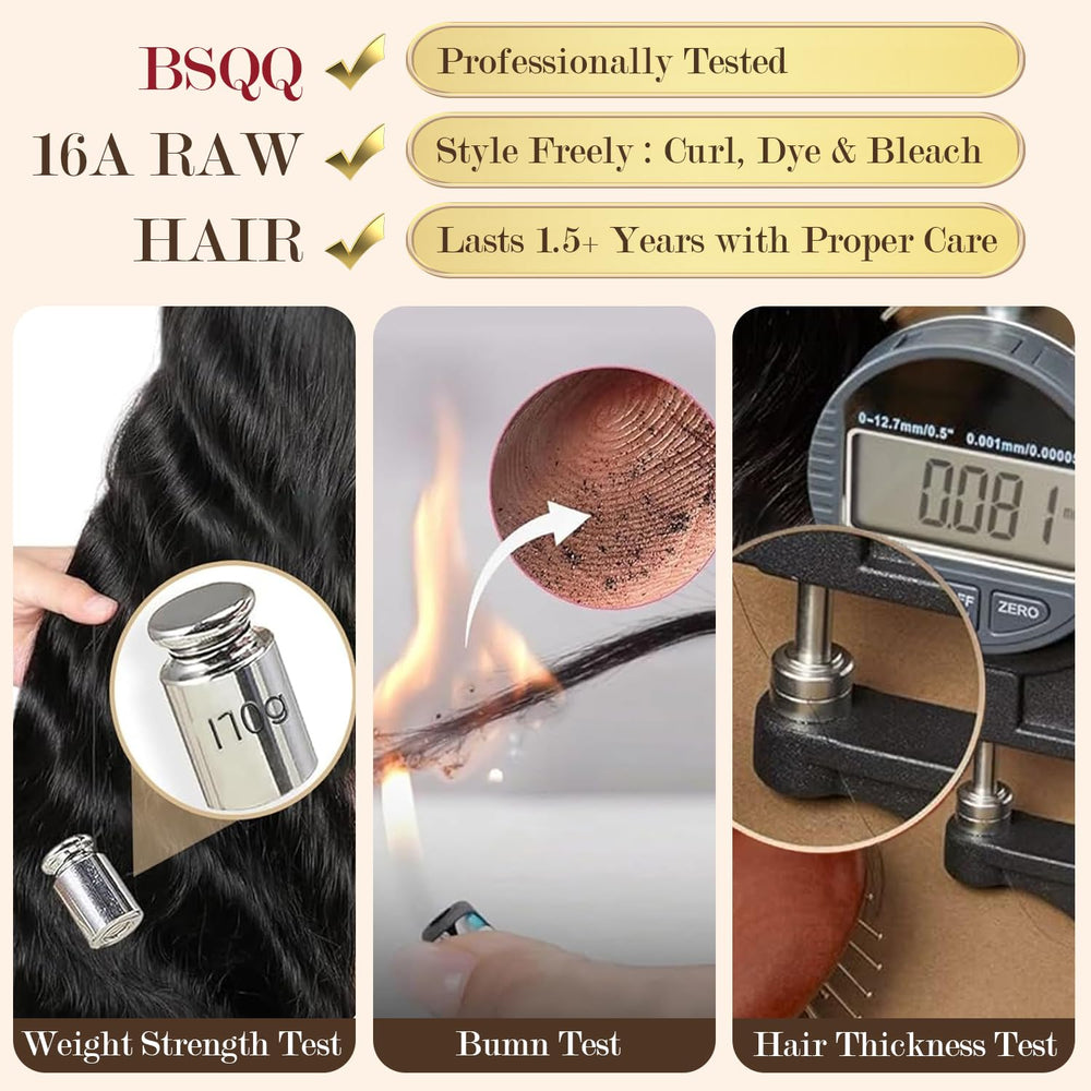 BSQQ 16A body wave bundles provide full head density for natural volume