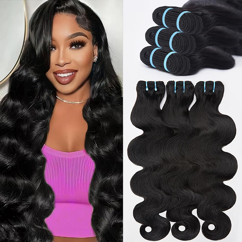 BSQQ 16A body wave bundles packaging shows premium raw hair ready for styling
