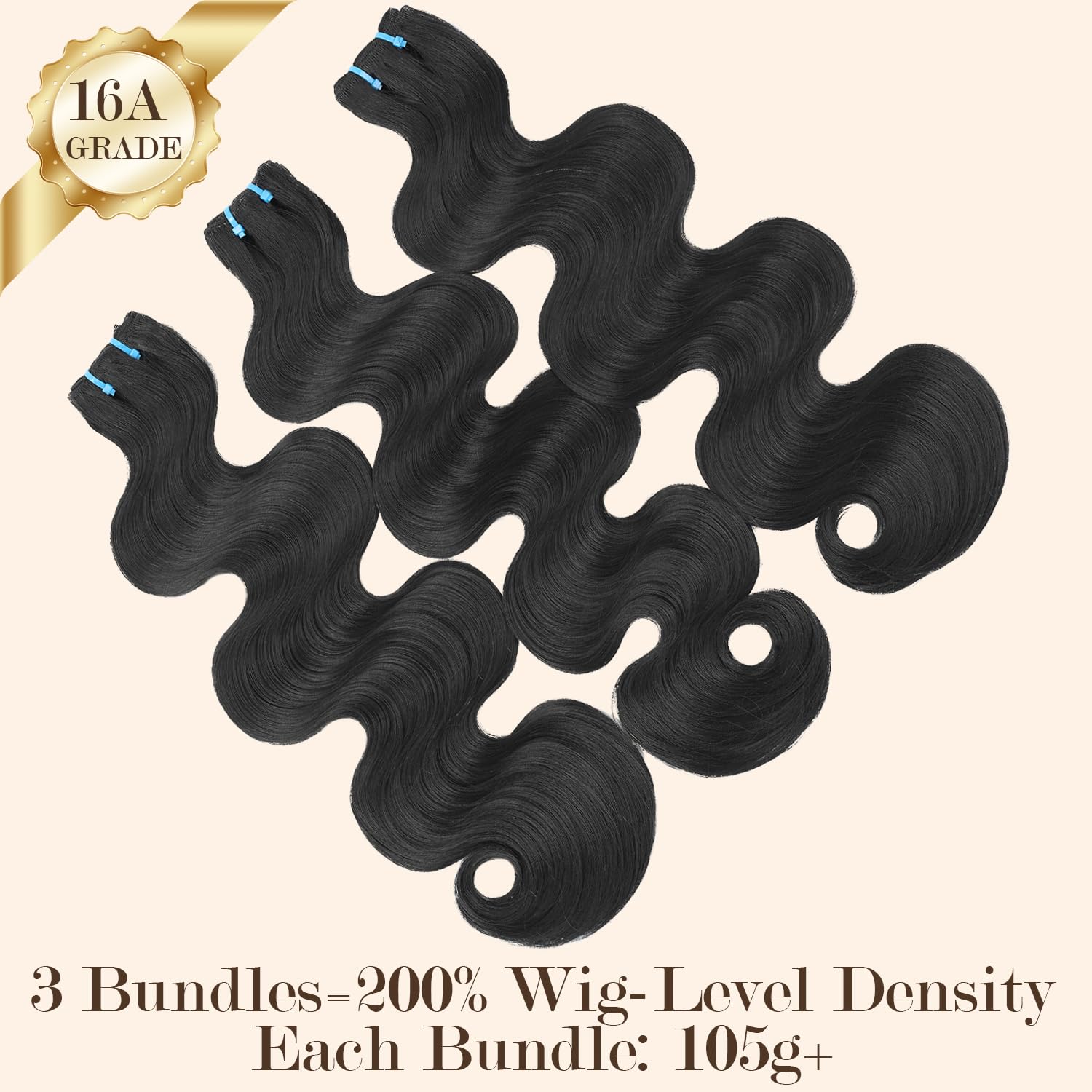 BSQQ 16A body wave bundles raw Indian hair offers natural silky texture