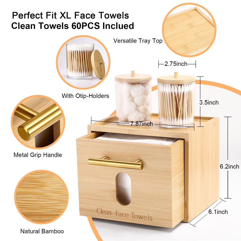 BSSN cotton swab boxes tucked inside keep skincare prep neat and ready.